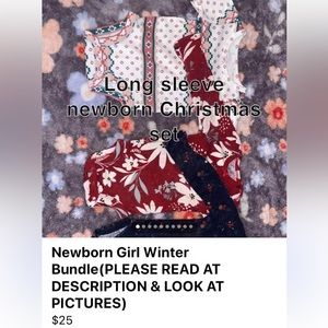 Newborn girl winter BUNDLE!(PLEASE LOOK AT PICS AND READ DESCRIPTION)